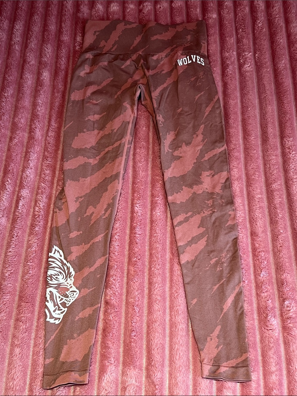Darc Sport Brown & Rust Tiger-Print 'Wolves' Leggings